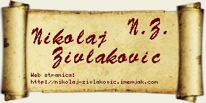 Nikolaj Zivlaković vizit kartica